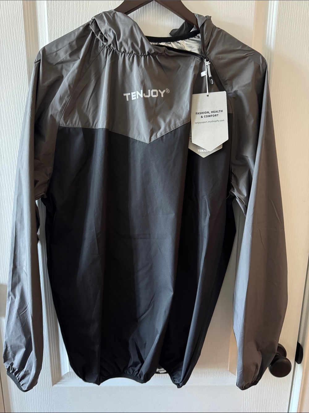 Men's Two-Tone Black & Gray Sauna Pullover